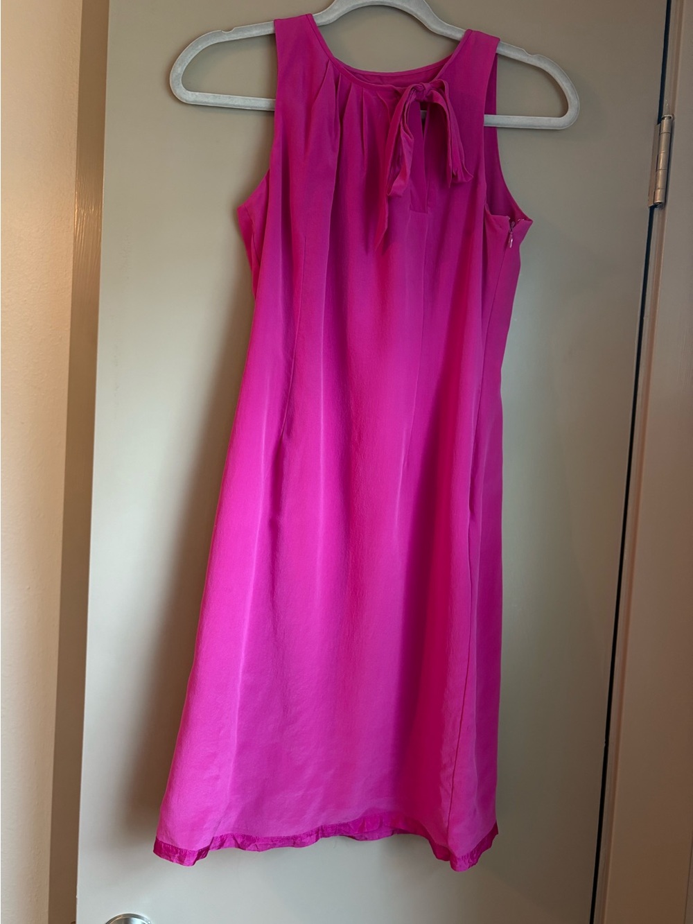 Ann Taylor Petite Casual Dress Pink Silk Petite Mini Dress Size 2P